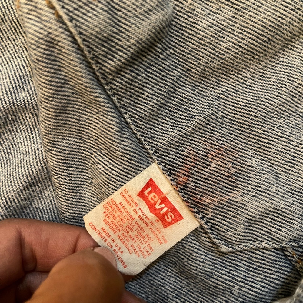 Levi’s VTG Acid Wash Denim Jacket - Picture 8 of 13